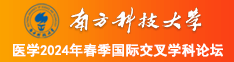 免费看片逼操在线南方科技大学医学2024年春季国际交叉学科论坛